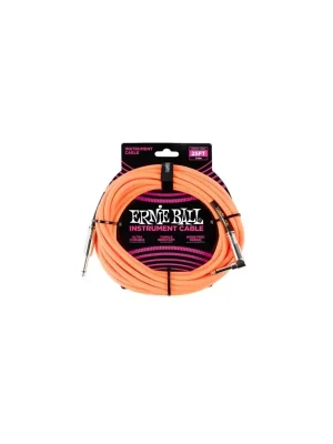 Ernie Ball 25FT STRIGHT/ANGLE BRAIDED NEON ORANGE C Tovární Cena