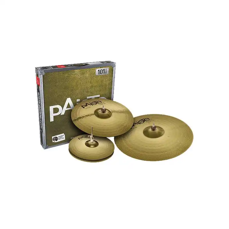 PAISTE 101 - univerzální sada činelů, 16" crash, 20" ride, 14" hi-hat Koupit Online