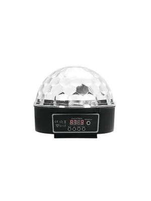 Autentický Eurolite LED Half Ball 6x 1W RGBAW DMX, paprskový efekt