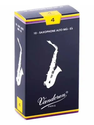 Vysoce Kvalitní VANDOREN SR214 - plátky pro alt saxofon tvrdost 4