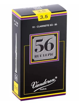 VANDOREN CR5035+ -"56 rue Lepic" plátky pro Bb klarinet, tvrdost 3,5+ Vysoce Kvalitní