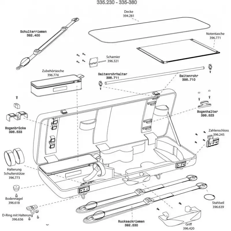 Poslední Šance Gewa Pouzdro pro violu " Idea 3.4 Kapsa pro příslušenství