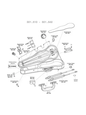 Sezónní Sleva Gewa Liuteria Maestro Náhradní potah pro housle plyš