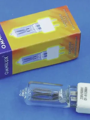 Autentický Omnilux 230V/500W GY-9.5 2000h 2900K