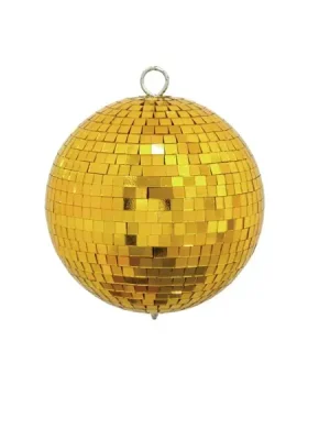 Zrcadlová koule 15 cm, zlatá Levný