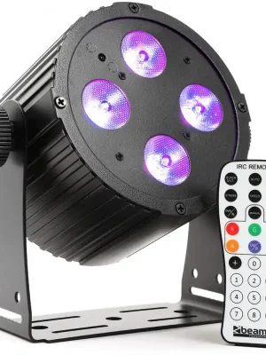 BeamZ LED FlatPAR reflektor 4x18W HCL, IR, DMX, černý - použito (SK151300) Přímo Od Výrobce