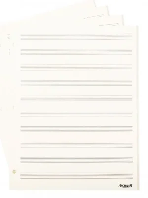 Sleva Archives Looseleaf Manuscript Paper , 10 Stave, 50 Pages