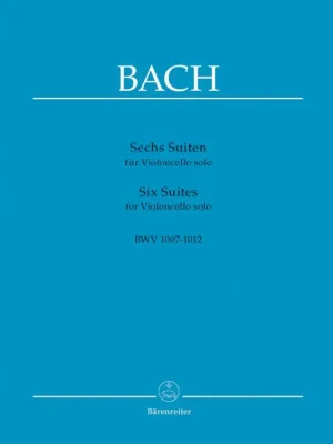 Noty pro cello Six Suites For Cello Solo BWV 1007-1012 Vrácení Zdarma
