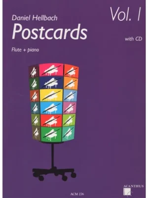 Hellbach: Postcards 1 + CD / příčná flétna a klavír Hit Sezóny