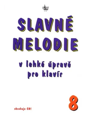 Klavírní úpravy Slavné melodie 8 + CD Nejlepší Cena