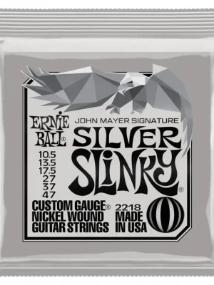 2218 Ernie Ball John Mayer Silver Slinky Nickel Wound Electric Guitar Strings 10.5 - 47 - struny na elektrickou kytaru - 1ks Aktuální