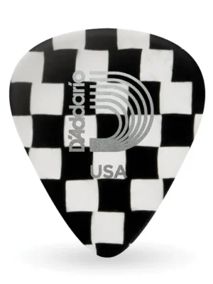 Nejlepší Volba D'Addario Checkerboard Celluloid Guitar Picks 10 pack, Medium