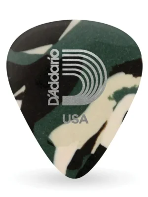Akční Cena D'Addario Camouflage Celluloid Guitar Picks, 10 pack, Heavy