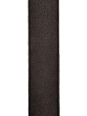 D'Addario Planet Lock Leather Guitar Strap, Black Akční Cena