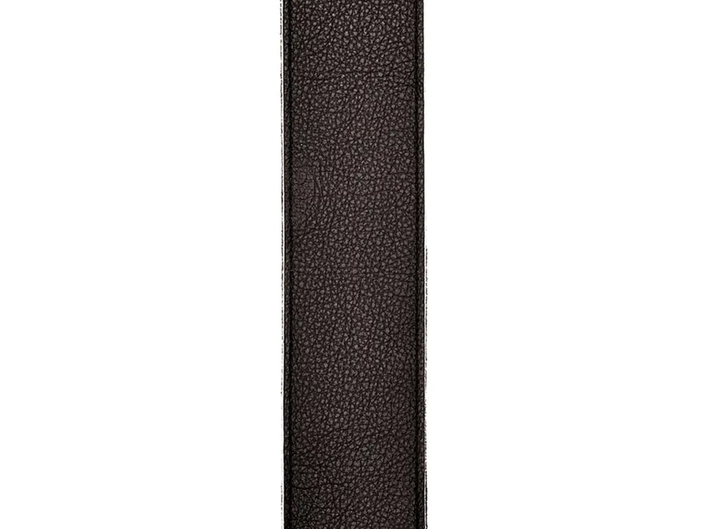 D'Addario Planet Lock Leather Guitar Strap, Black Akční Cena