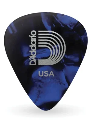 D'Addario Blue Pearl Celluloid Guitar Picks, 25 pack, Medium Cenově Výhodný