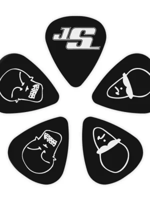 Akční Nabídka D'Addario Joe Satriani Guitar Picks, Black, 10 pack, Heavy