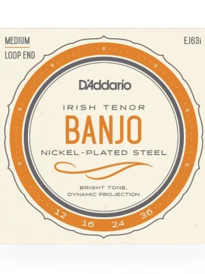 D'Addario EJ63i Irish Tenor Banjo Strings, Nickel, 9-30 Akce
