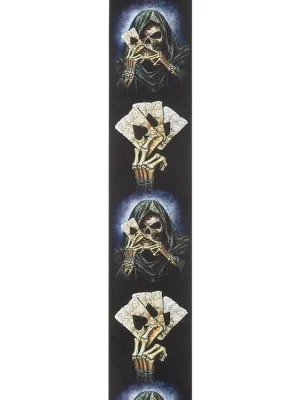 Nejprodávanější D'Addario Alchemy Leather Guitar Strap, Hand of Death