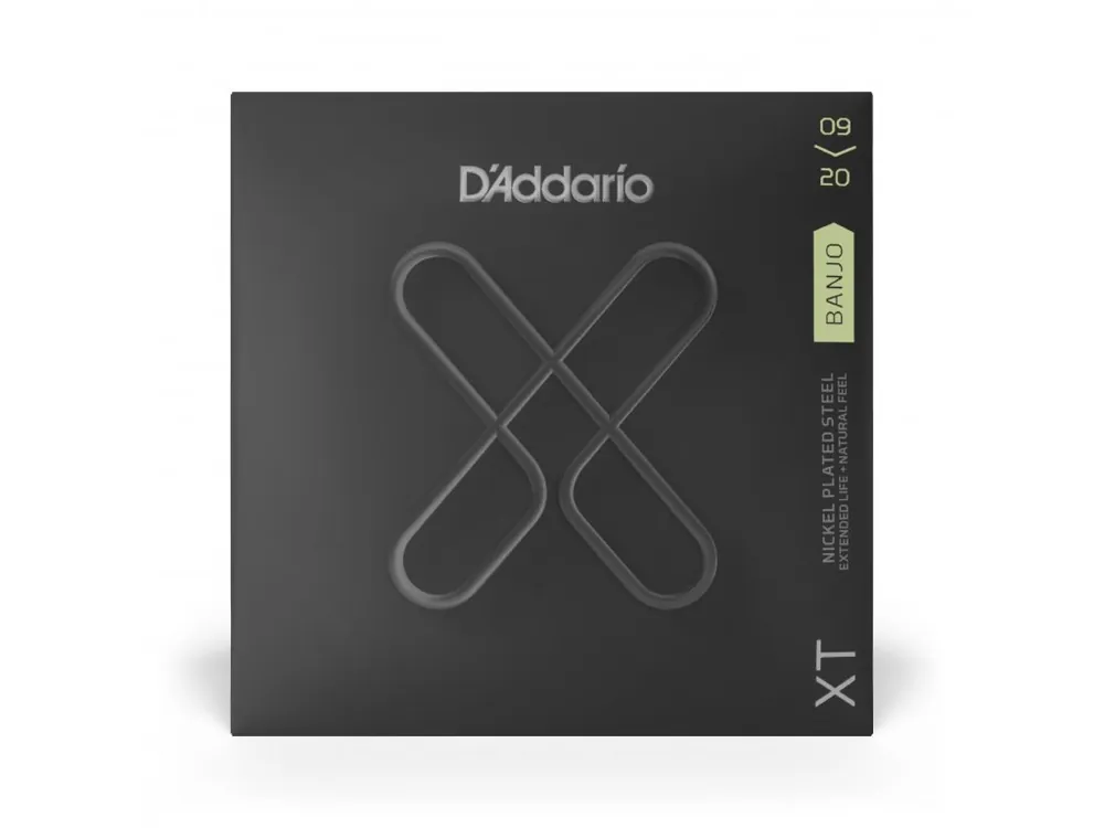 D'Addario XTJ0920 XT Nickel Plated Stee Banjo Stringsl, Light, 09-20 Zlevněný