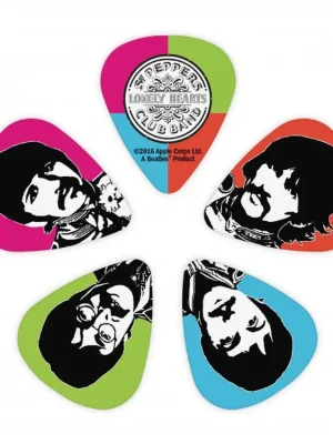 D'Addario Sgt. Pepper's Lonely Hearts Club Band 50th Anniversary Medium Gauge Guitar Picks, Expresní Doručení