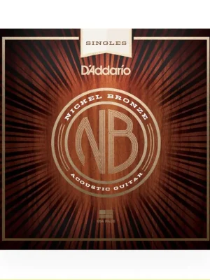 D'Addario NB045 Nickel Bronze Wound Acoustic Guitar Single String, .045 Pouze Dnes