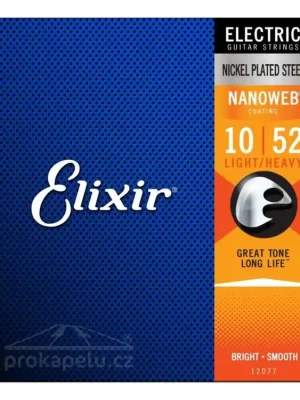 Nejprodávanější Struny na elektrickou kytaru ELIXIR NanoWeb 12077