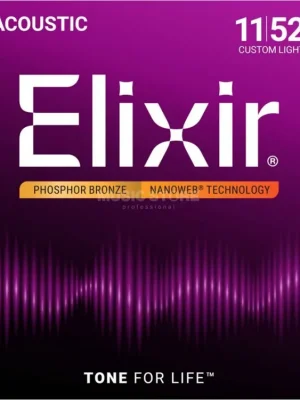 Struny na akustickou kytaru Elixir Nanoweb 16027 Cenový Hit