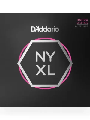 Novinka D'Addario NYXL45100SL Nickel Wound Bass Guitar Strings, Regular Light, 45-100, Super Long Scale