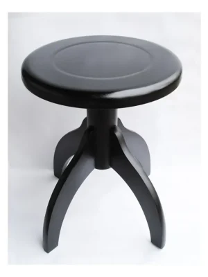 Stolička ke klavíru g+w černá, dřevěný sedák Must-Have