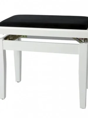 Gewa Deluxe - Bílý lesk - Klavírní stolička Super Cena