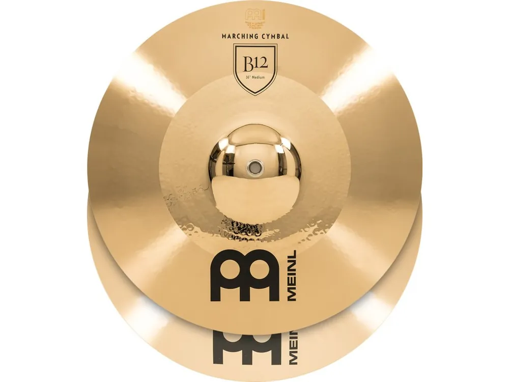 Přímo Od Výrobce TAMA - CYMBAL 16" MARCHING PAIR MEINL, MEDIUM MARCHING CYMBAL, B12, INCL. BR5 MA-B12-16M