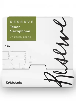 Levný D'Addario Reserve Tenor Saxophone Reeds, Strength 3.0+, 25-box