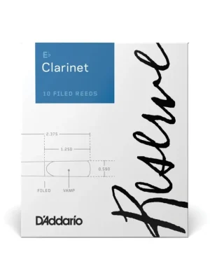 Horká Nabídka D'Addario Reserve Eb Clarinet Reeds, Box of 10, Strength 3.5+