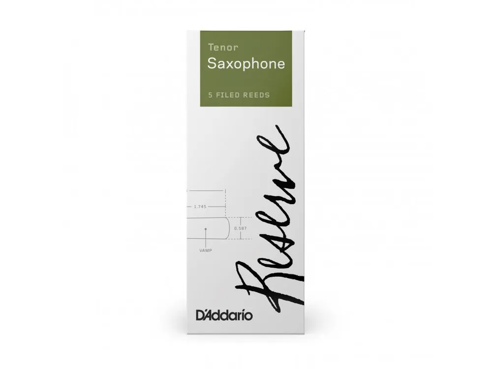 D'Addario Reserve Tenor Saxophone Reeds, Strength 2.0, 5-Pack Levný