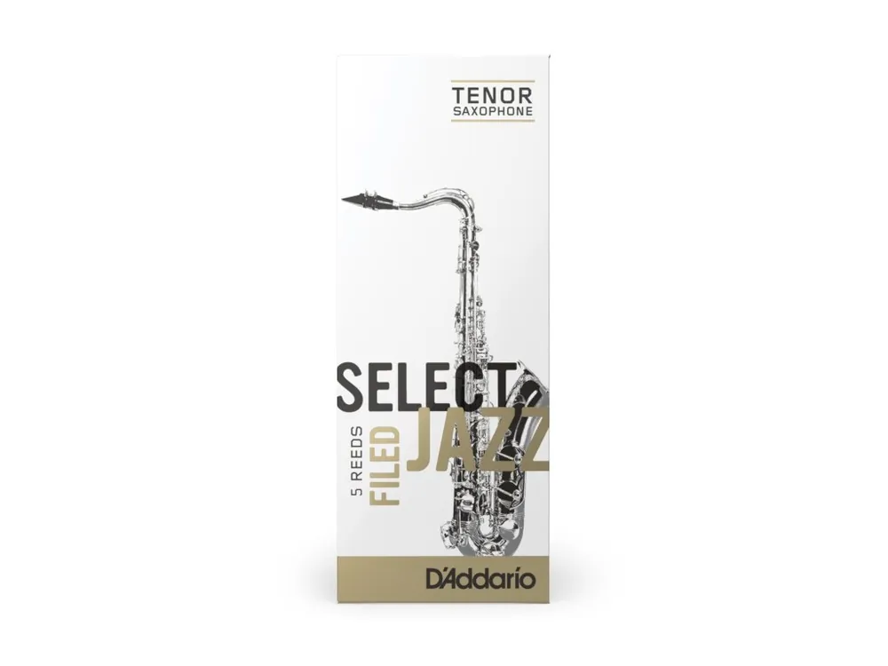 D'Addario Select Jazz Filed Tenor Saxophone Reeds, Strength 2 Soft, 5-pack Časově Omezené