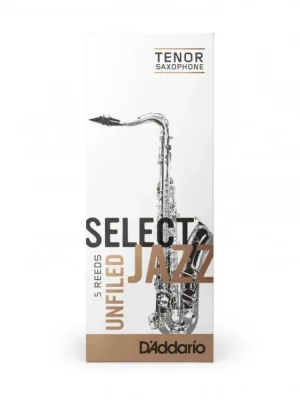 Poslední Šance D'Addario Select Jazz Unfiled Tenor Saxophone Reeds, Strength 2 Hard, 5-pack