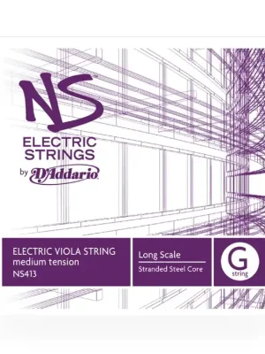 D'Addario NS Electric Viola Single G String, Long Scale, Medium Tension Poslední Šance