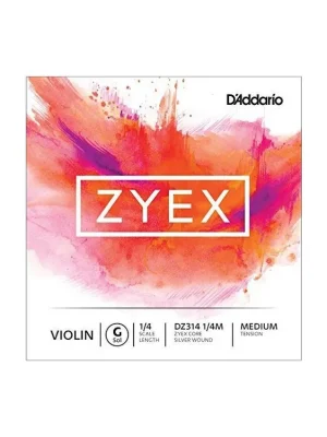 Odeslání Ihned D'Addario Zyex Violin Single G String, 1/4 Scale, Medium Tension