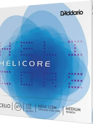 Sleva D'Addario Helicore Cello String Set, 1/2 Scale, Medium Tension