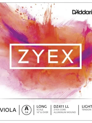 Omezená Nabídka D'Addario Zyex Viola Single A String, Long Scale, Light Tension