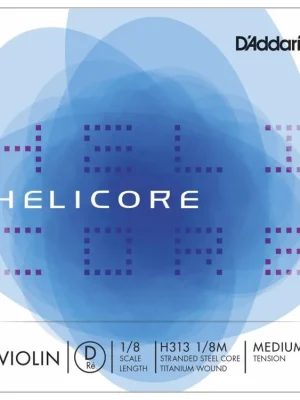 D'Addario Helicore Violin Single D String, 1/8 Scale, Medium Tension Nejlepší Volba