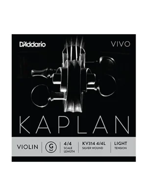 Sleva D'Addario Kaplan Vivo Violin G String, 4/4 Scale, Light Tension