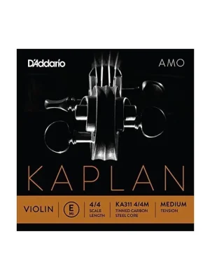 Výprodej D'Addario Kaplan Amo Violin E String, 3/4 Scale, Medium Tension