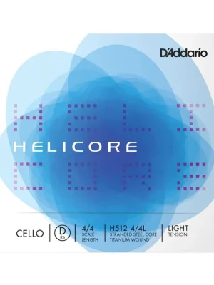 D'Addario Helicore Cello Single D String, 4/4 Scale, Light Tension Aktuální