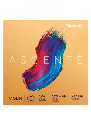 Tovární Cena D'Addario Ascenté Violin D String, 1/16 Scale, Medium Tension