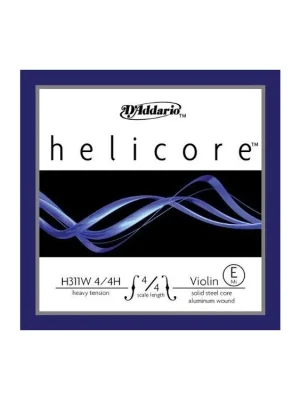 Bezpečná Platba D'Addario Helicore Violin Single Aluminum Wound E String, 4/4 Scale, Heavy Tension