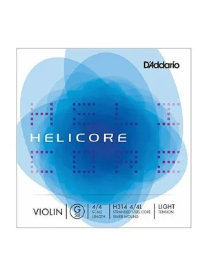 D'Addario Helicore Violin Single G String, 4/4 Scale, Light Tension Výhodná Nabídka
