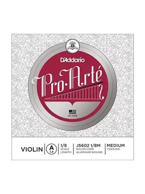 Pouze Dnes D'Addario Pro-Arte Violin Single A String, 1/8 Scale, Medium Tension