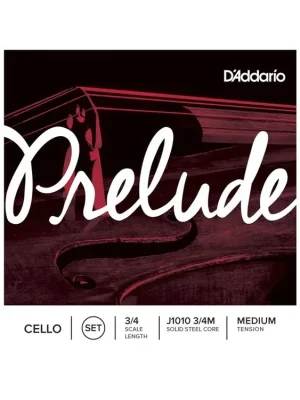 D'Addario Prelude Cello String Set, 3/4 Scale, Medium Tension Nejlepší Cena